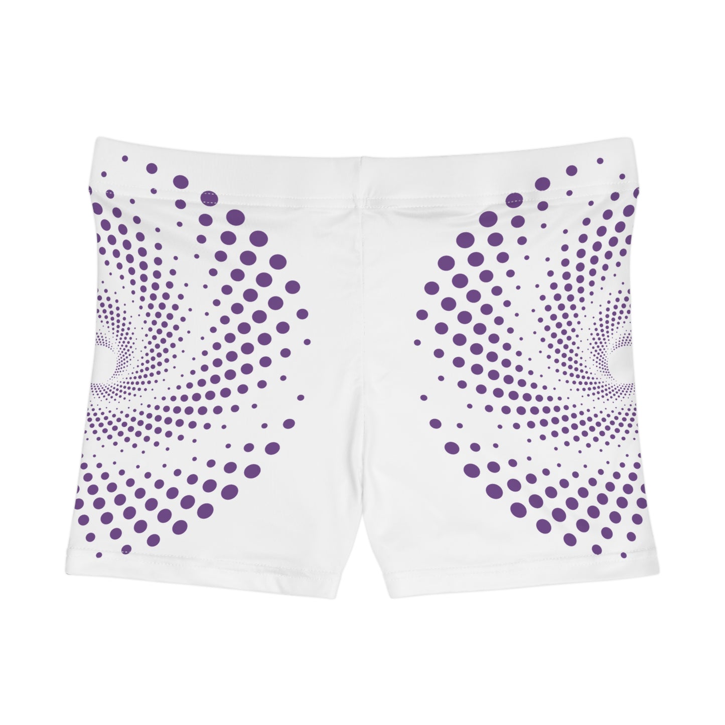 Damen Shorts Violett Punkte Muster Sommer Activewear Strand