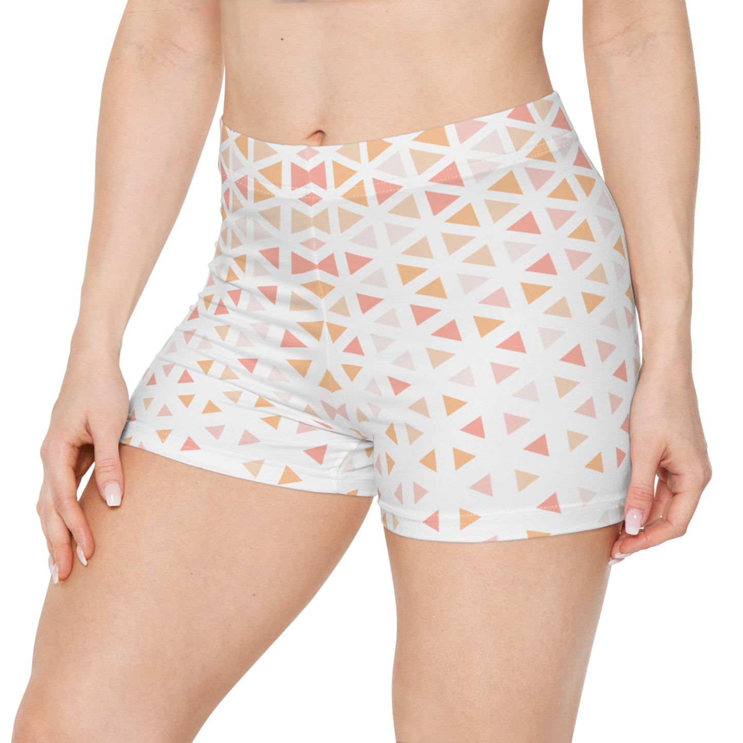 Damen Shorts Pastel Geometrie Leichtigkeit Sport Freizeit
