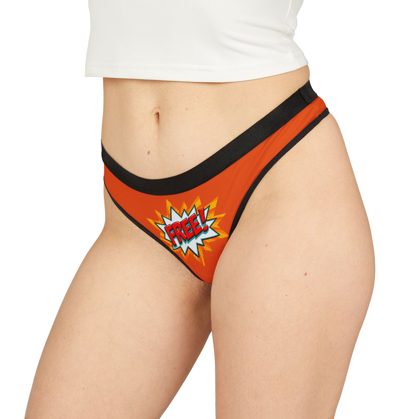 Damen Thong Unterwäsche Atmungsaktive Slips Bequem Free Print