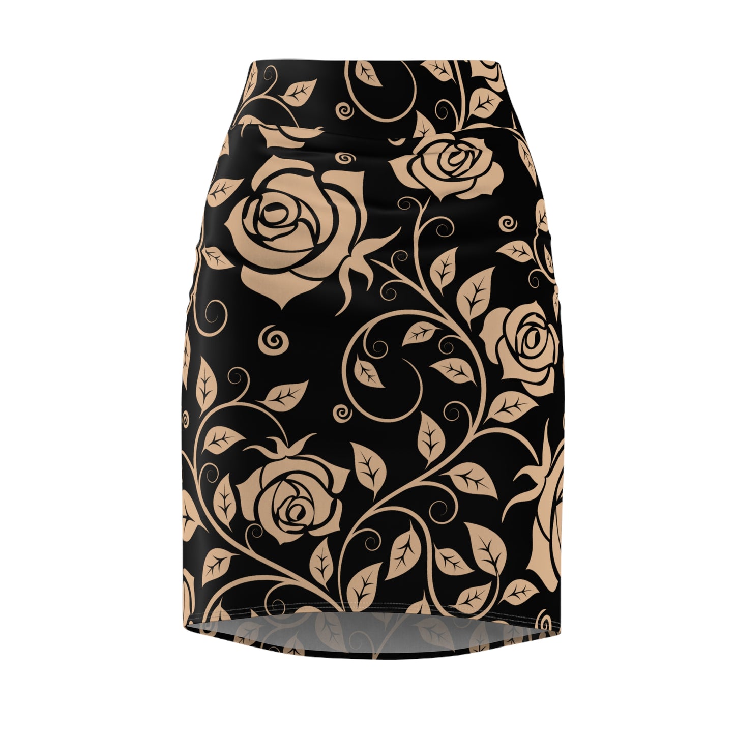 Damen Rock Floral Bleistift Elegant Business Event