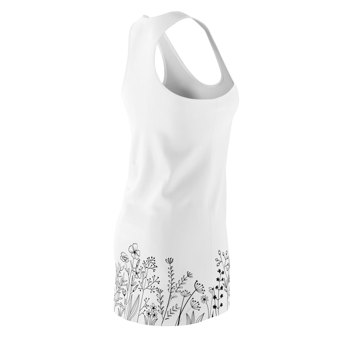 Blumen Racerback Kleid – Bequemes Sommerkleid