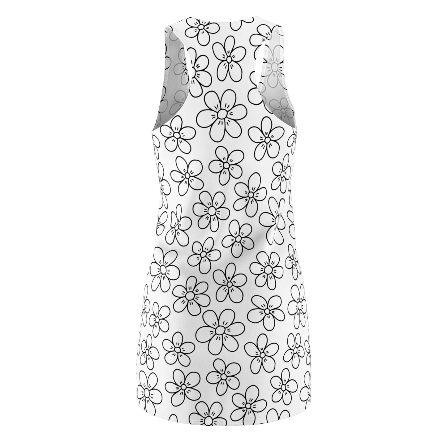 Floral Racerback Dress, Sommerkleid Damen mit Blumenmuster Casual