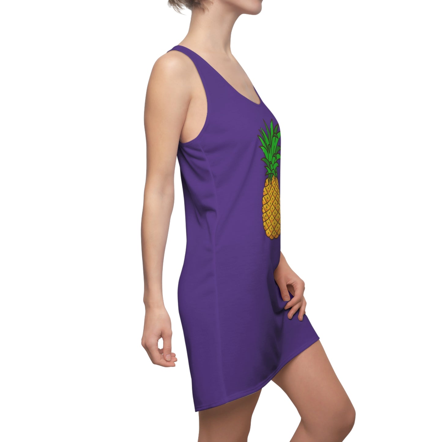 Ananas Racerback Kleid – Tropisches Sommerkleid