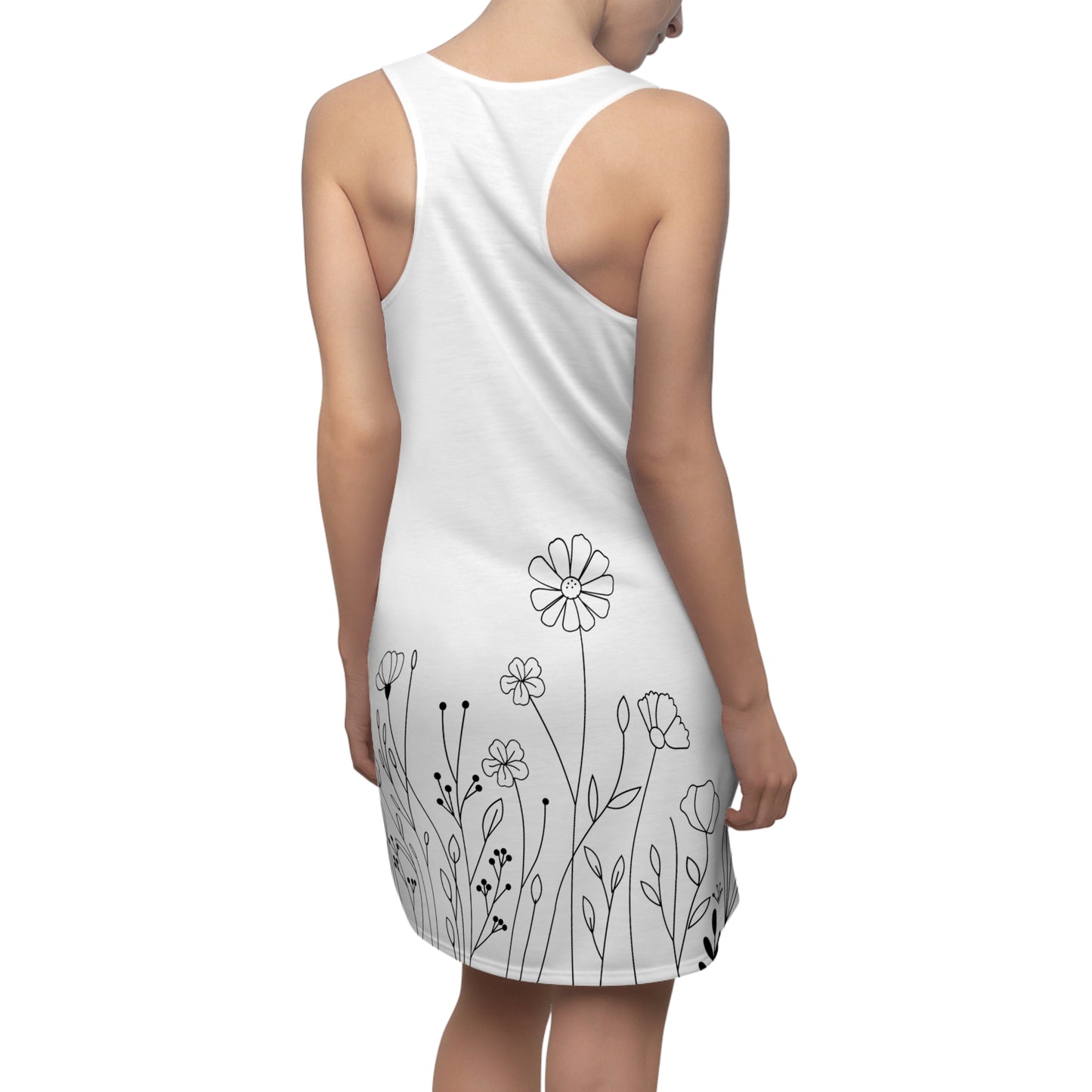 Blumen Racerback Kleid – Elegantes Sommerkleid