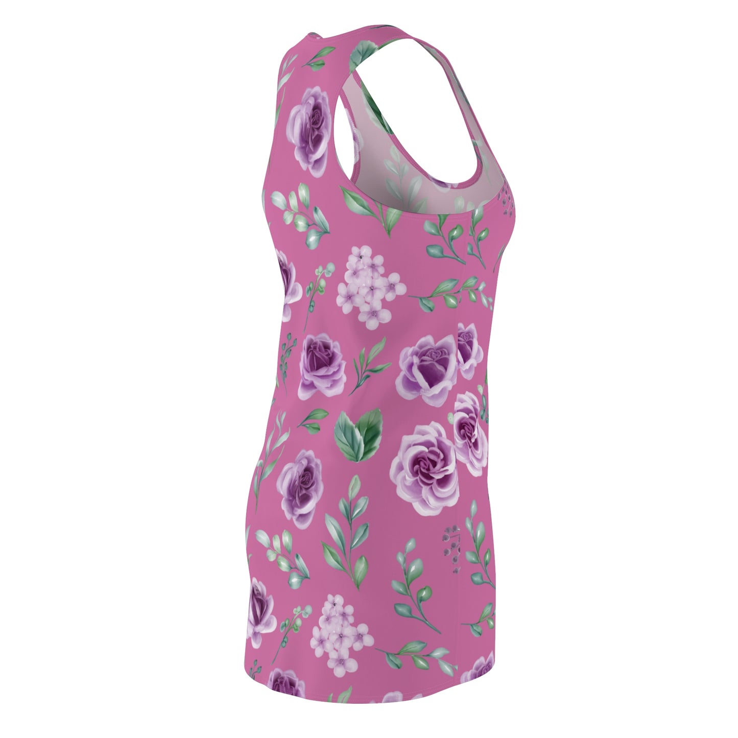 Rosa Floral Racerback Kleid – Blumenkleid Sommer Damen