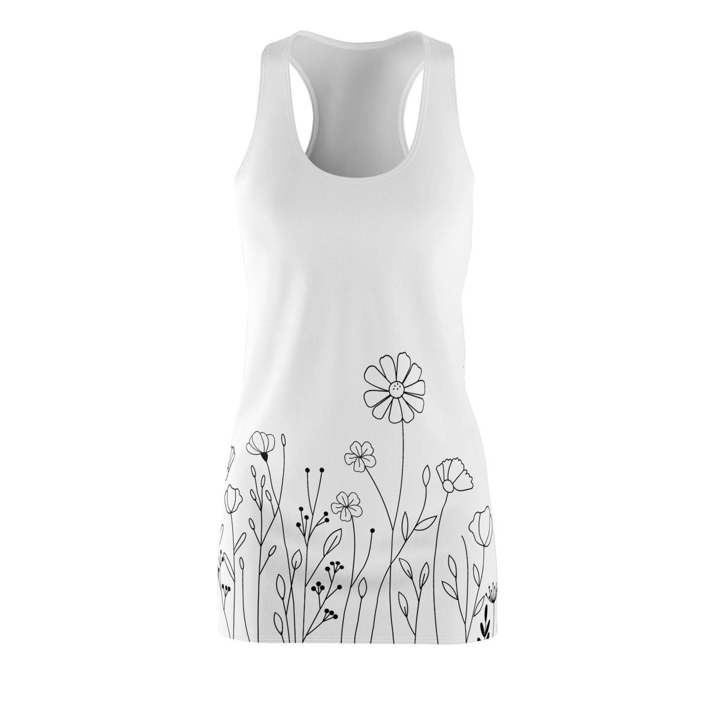 Blumen Racerback Kleid – Elegantes Sommerkleid