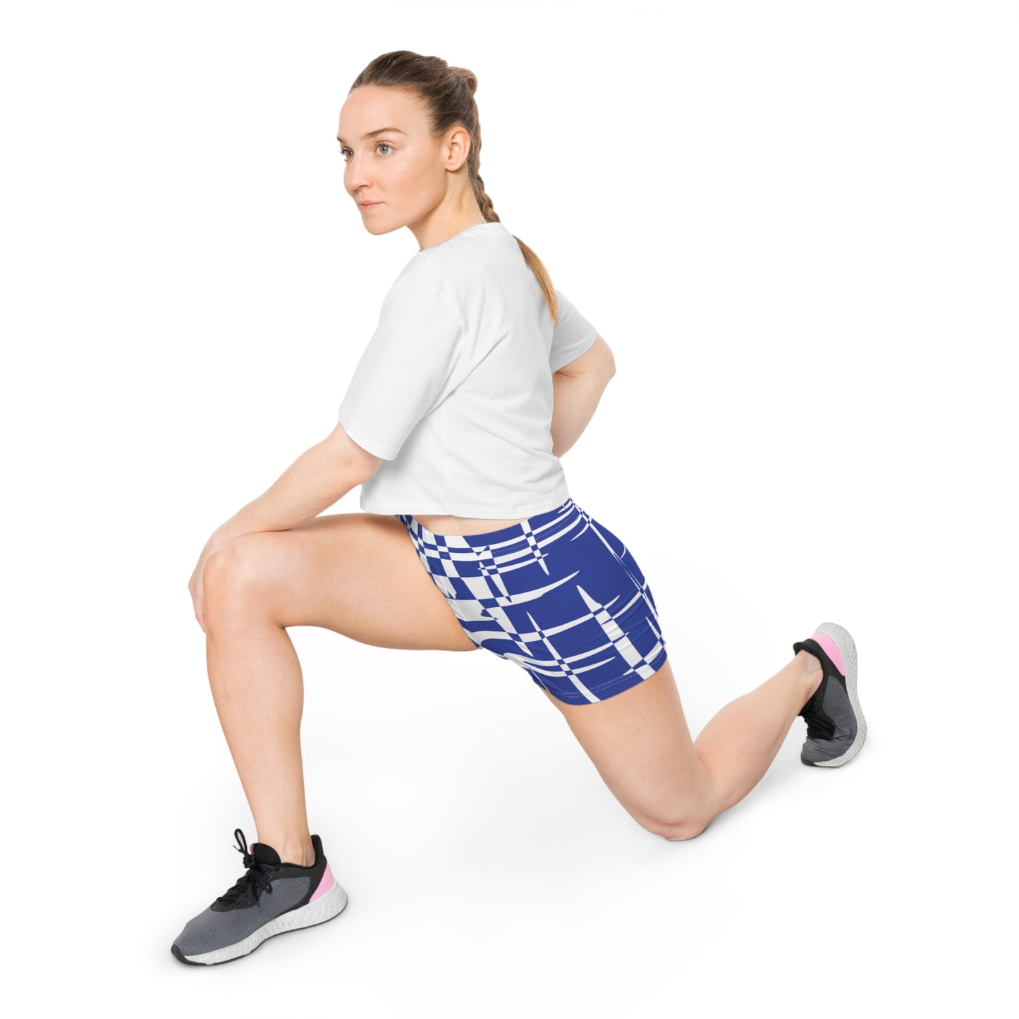 Damen Shorts Geometrisch Modern Premium Activewear Sport Freizeit