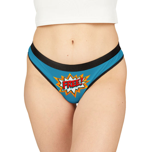 Damen Thong Unterwäsche Atmungsaktive Slips Bequem Free Print