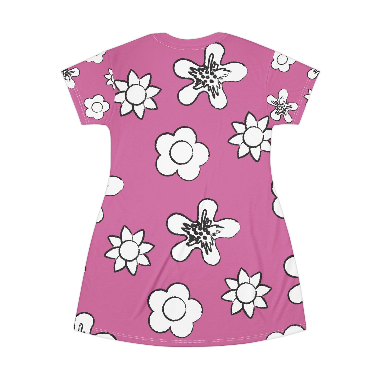 Rosanes Damen Kleid Floral T-Shirt Sommer Boho Casual Premium