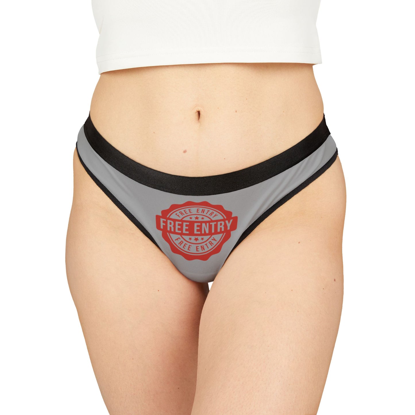 Damen Thong Unterwäsche Bequeme Atmungsaktive Slips Free Entry Print