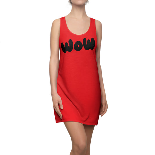 WOW Racerback Kleid – Rotes Trendkleid
