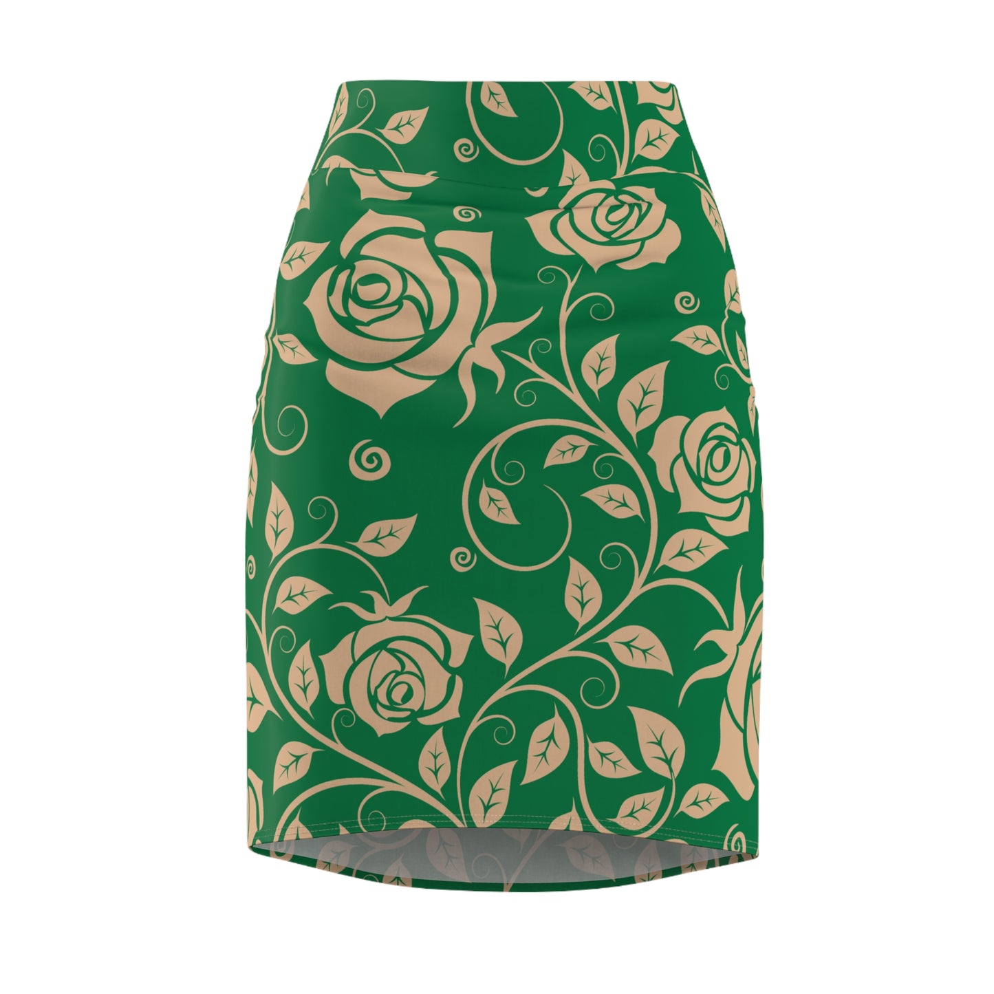 Damen Rock Floral Bleistift Elegant Business Event