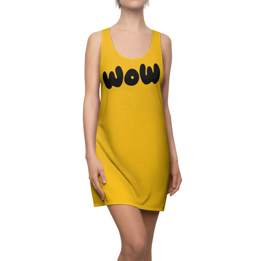 WOW Racerback Kleid – Gelbes Trendkleid