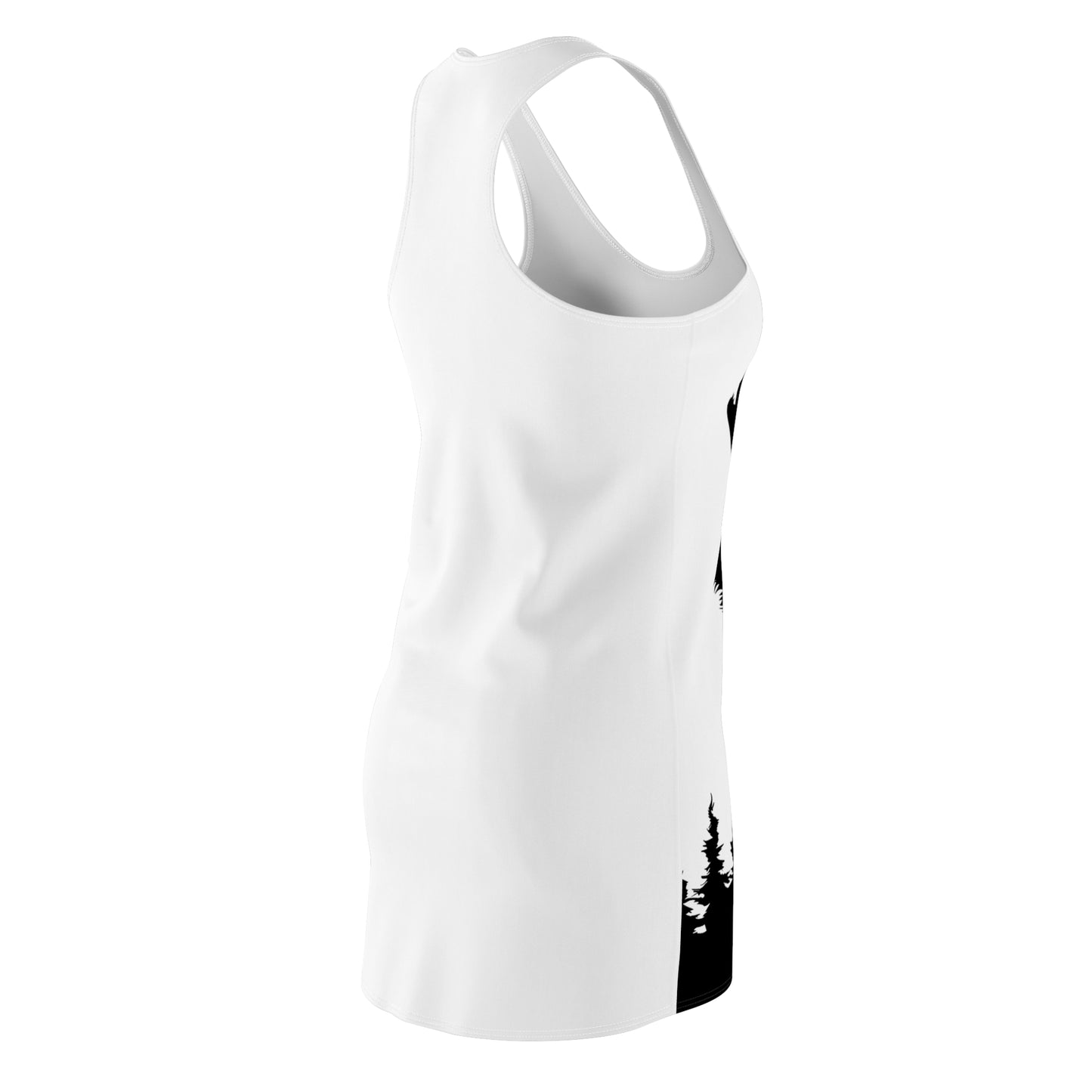 Damen Kleid Wolf Design Racerback Sommer Outdoor Festival