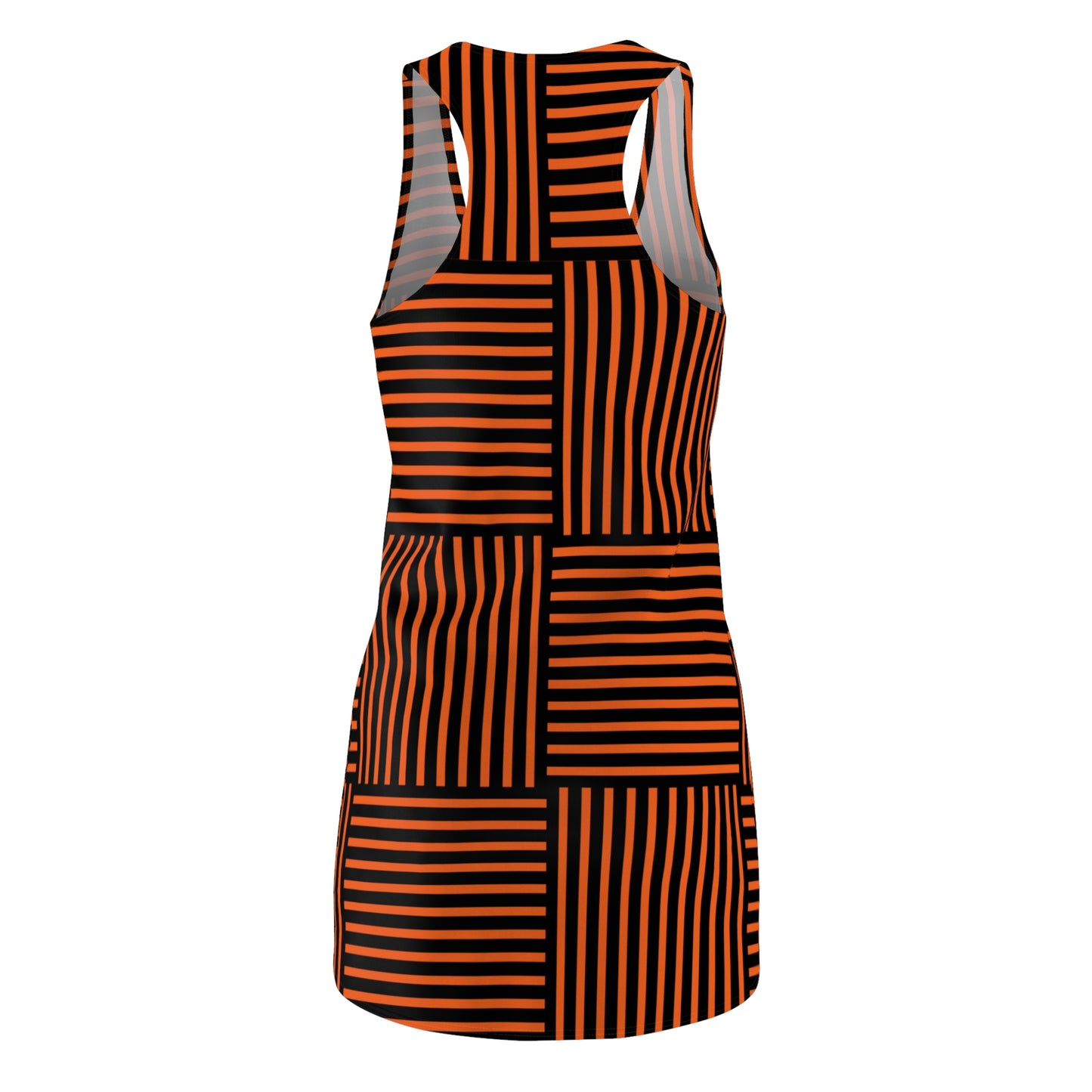 Streifen Racerback Kleid – Modernes Sommerkleid