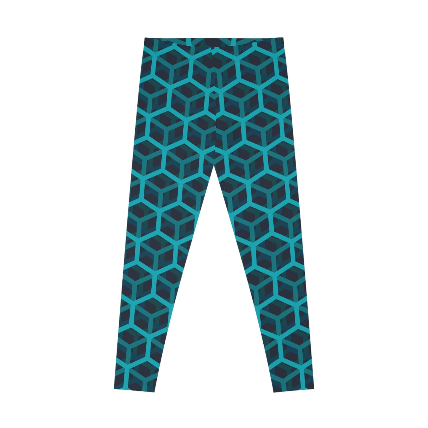 Damen Leggings Geometrisches Muster Stretch Bequeme Fitnesshose