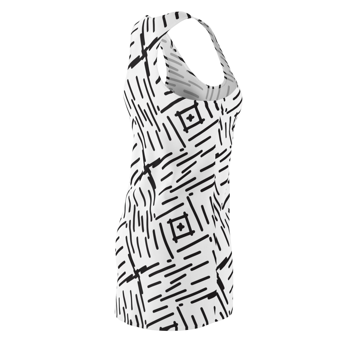 Abstrakt Racerback Kleid – Stylisches Sommerkleid