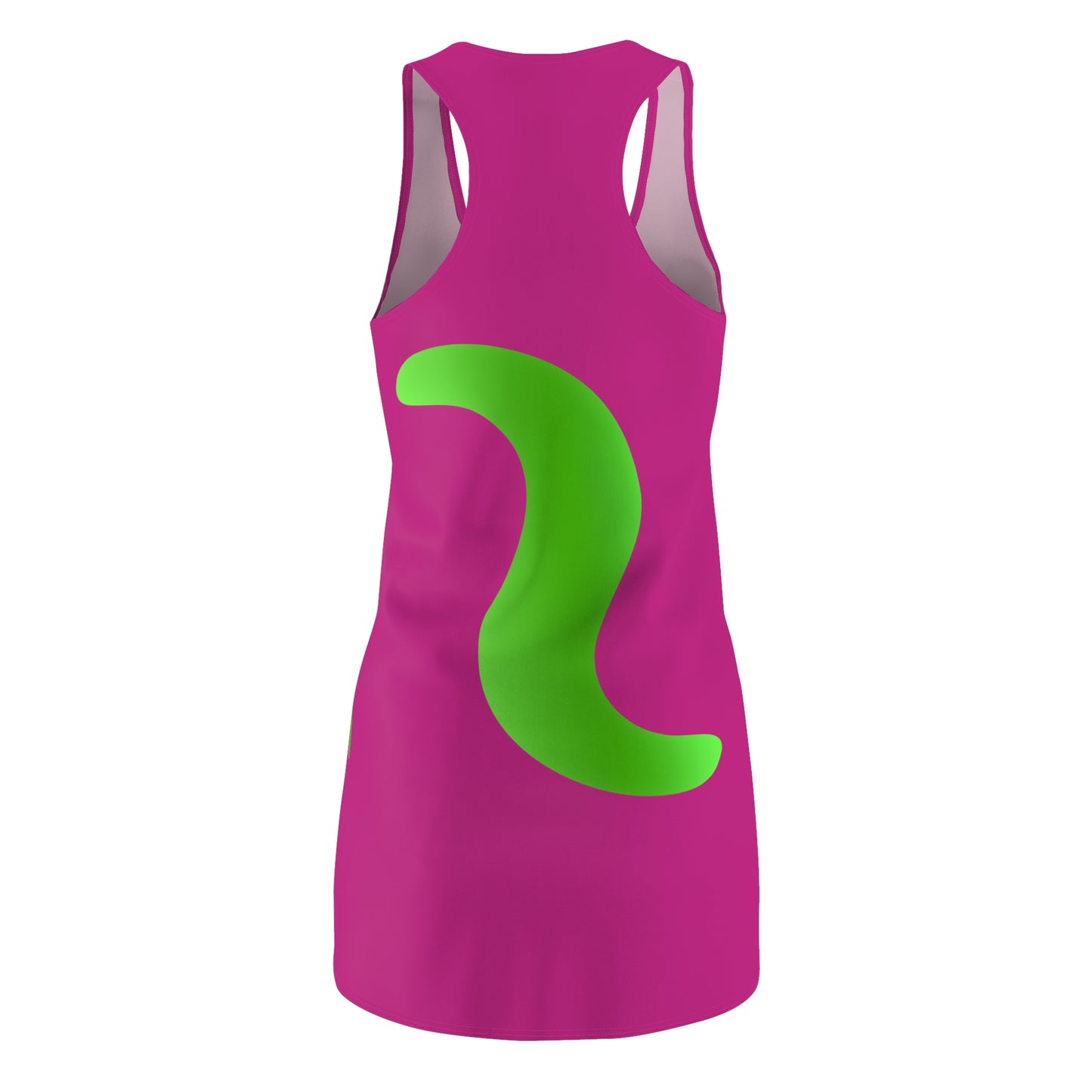 Pink Grün Abstrakt Racerback Kleid – Stylishes Sommerkleid