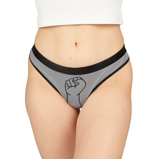 Damen Thong Unterwäsche Bequeme Atmungsaktive Slips Faust Motiv Print