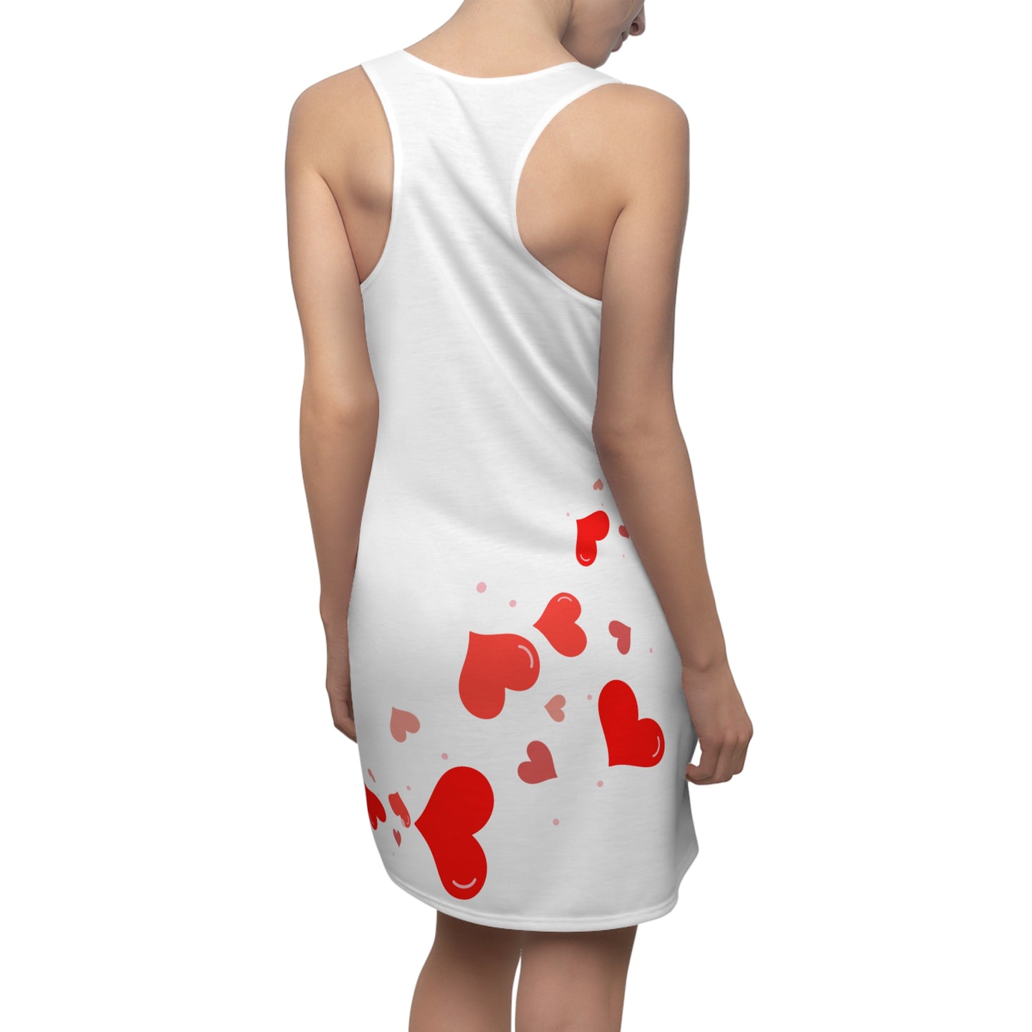 Herz Racerback Kleid – Elegantes Valentinstag Outfit
