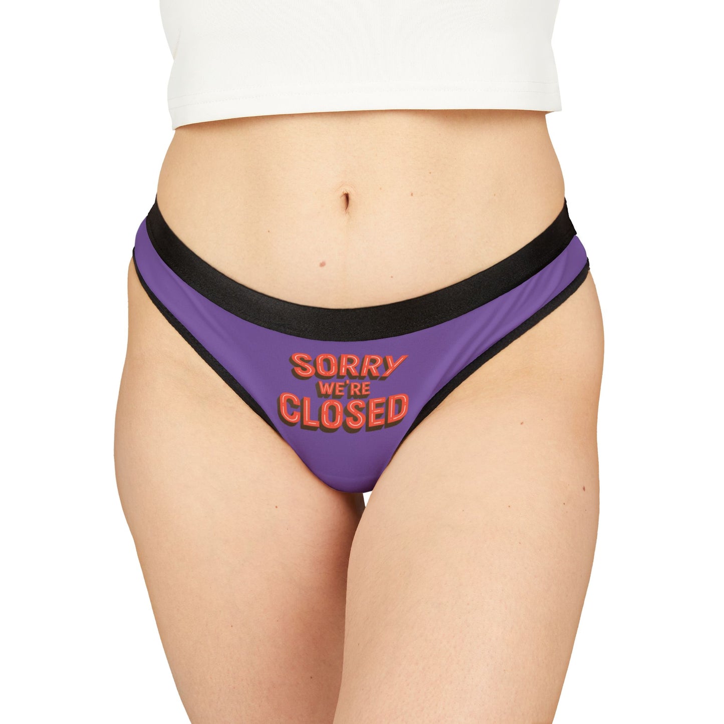 Damen Thong Unterwäsche Sorry Closed Lustige Slips MauserDesign
