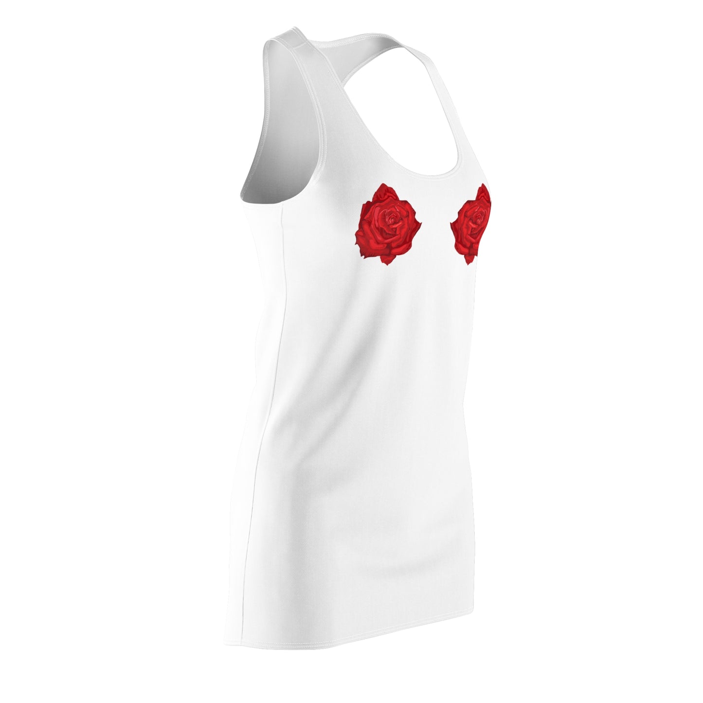 Damen Kleid Rosen Print Racerback Sommer Party Streetwear