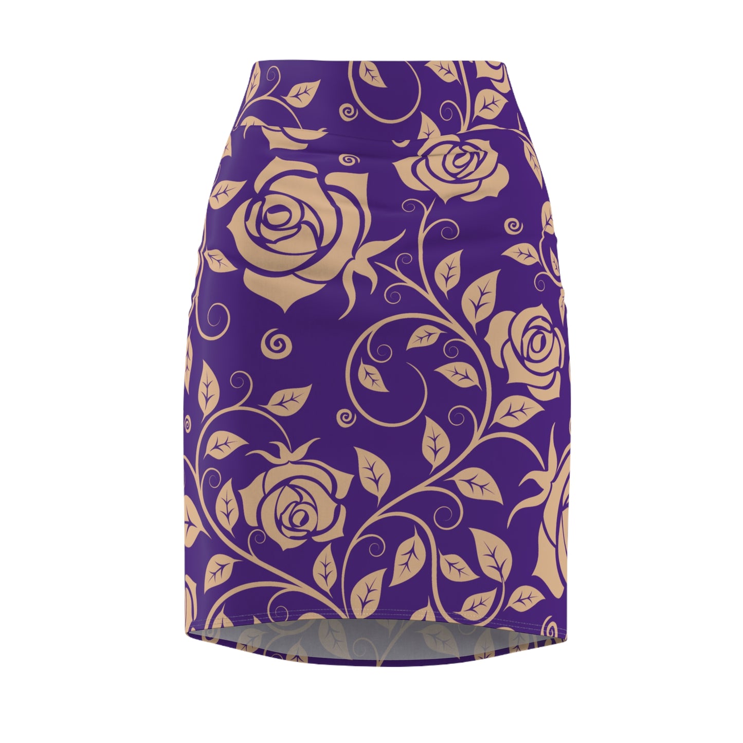 Damen Rock Floral Bleistift Elegant Business Event