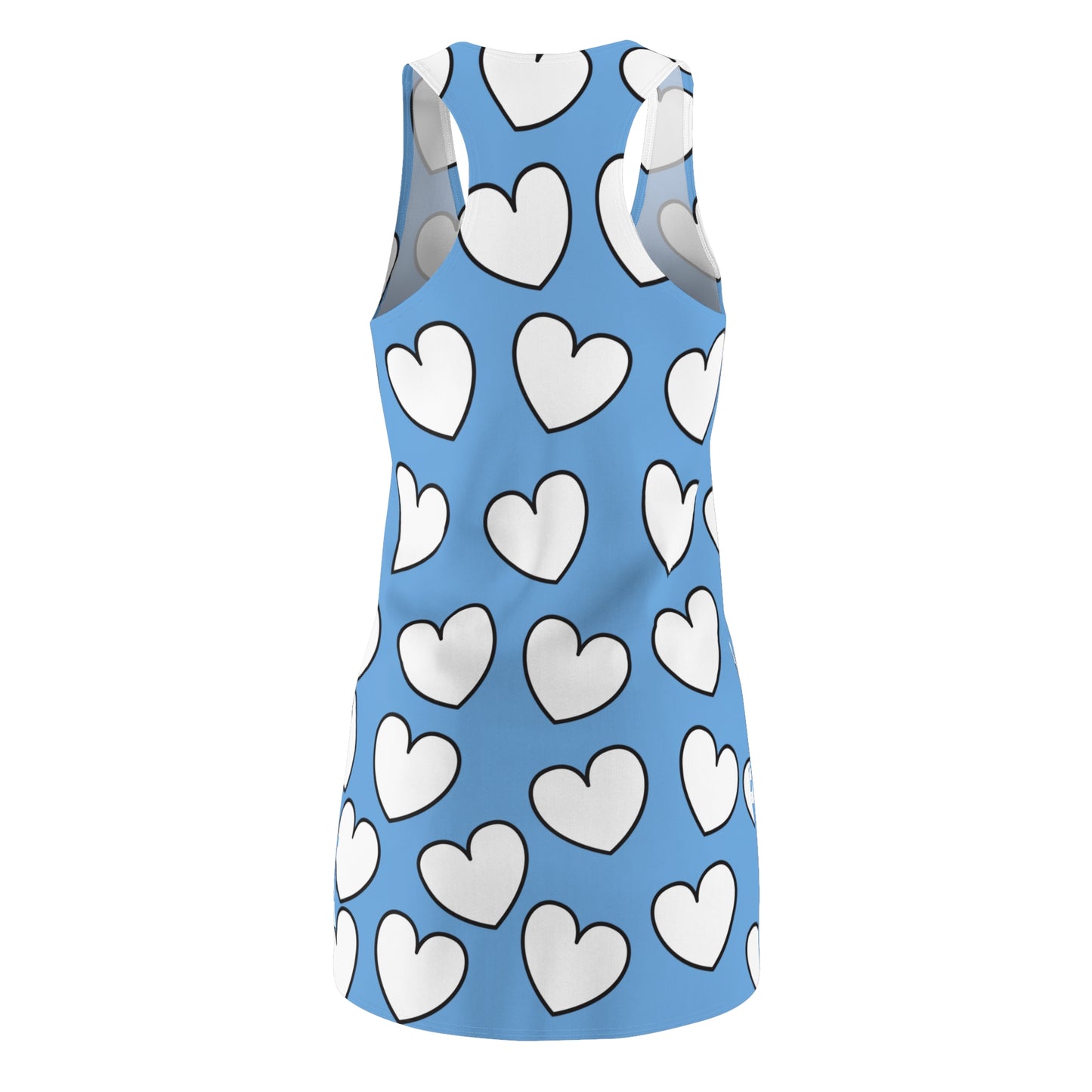 Racerback Kleid mit Herzmuster – Verspieltes Sommerkleid