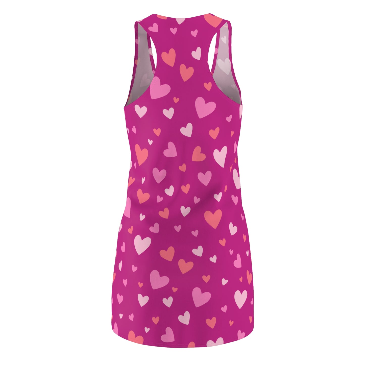 Pink Herz Racerback Kleid – Verspieltes Sommerkleid in Pink