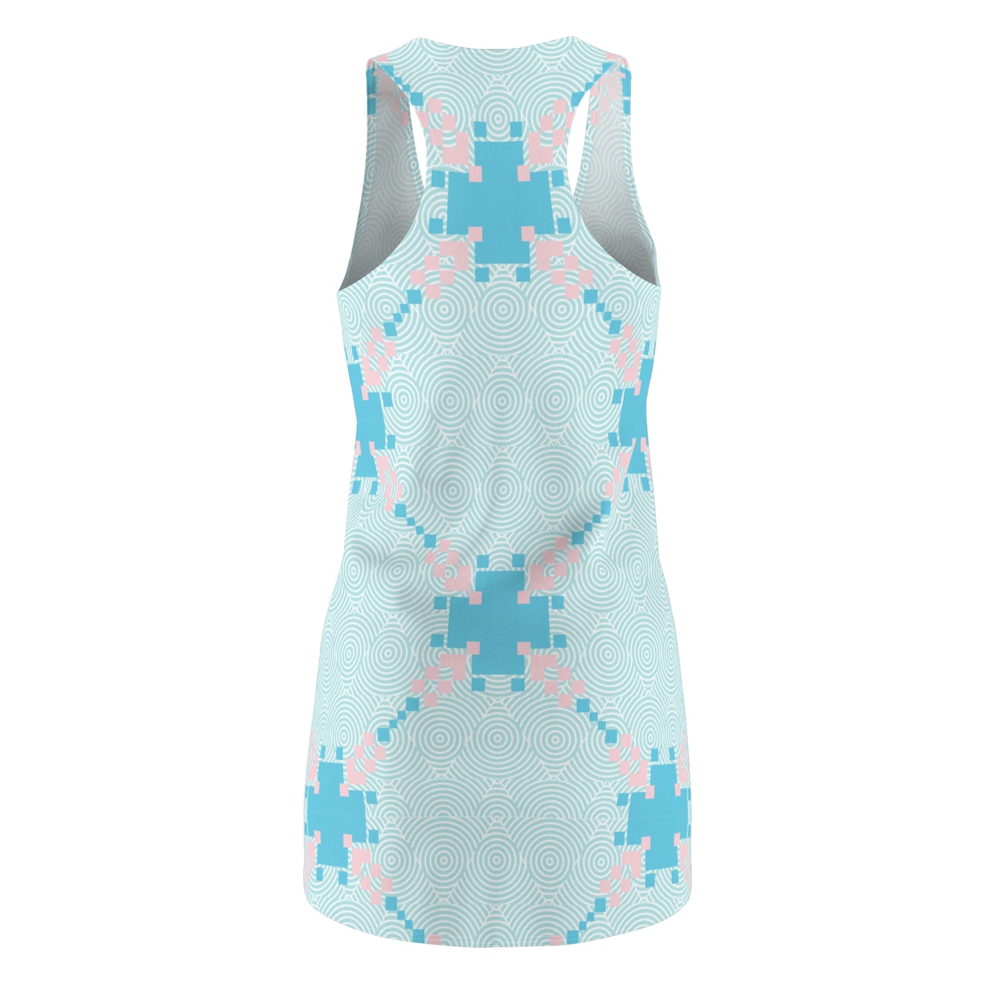 Damen Racerback Kleid mit geometrischem Muster – Bequemes Sommerkleid