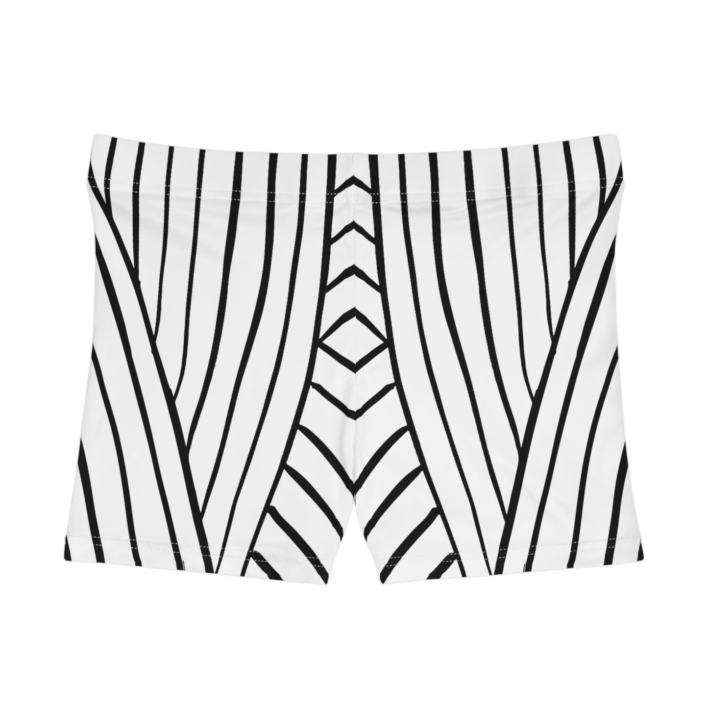 Damen Shorts Streifenmuster Elegant Sommer Activewear Freizeit