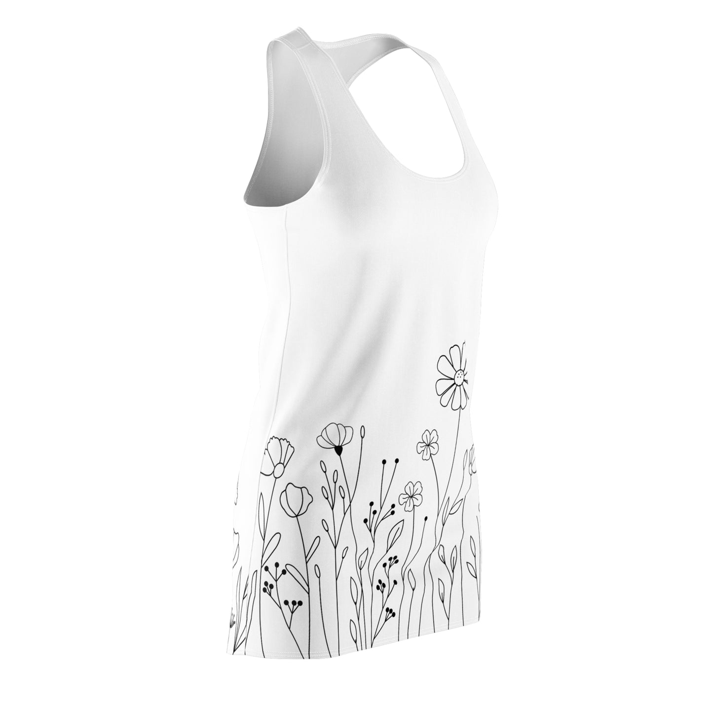 Blumen Racerback Kleid – Elegantes Sommerkleid