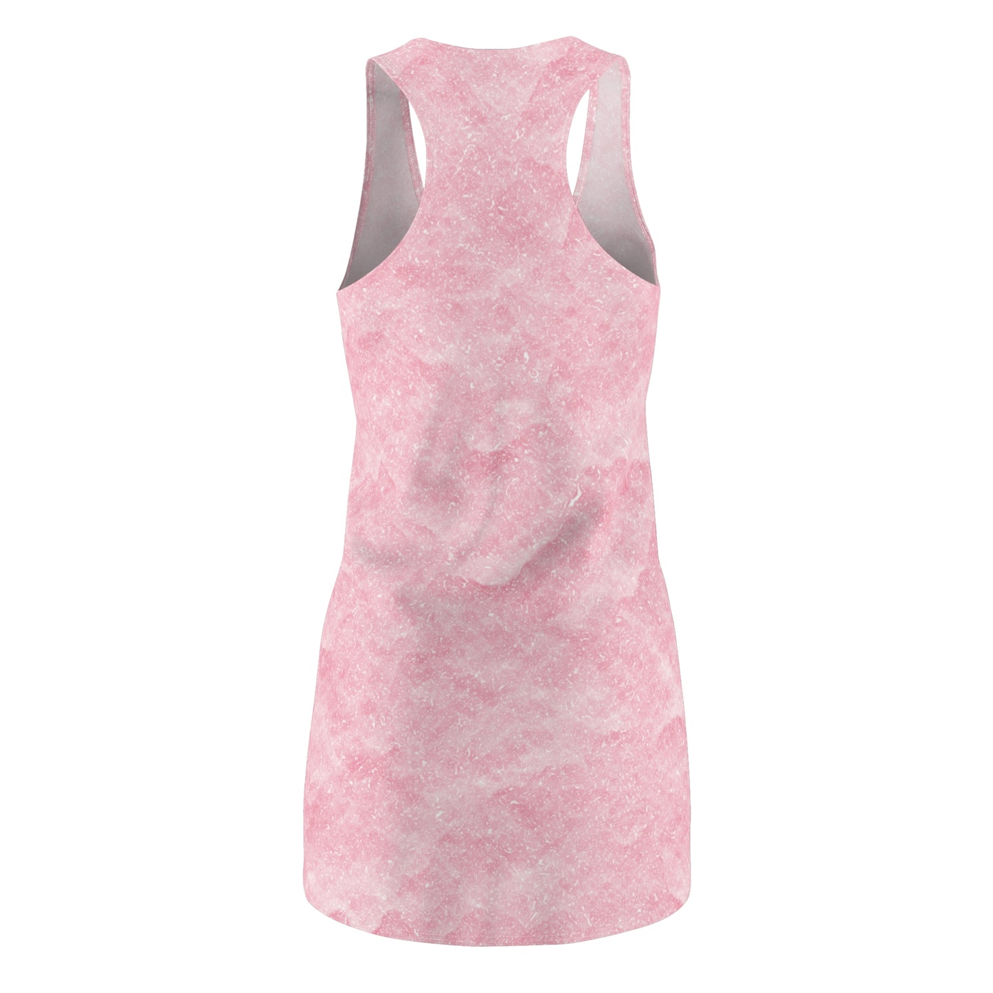 Racerback Kleid Damen – Rosa Sommerkleid mit zartem Muster
