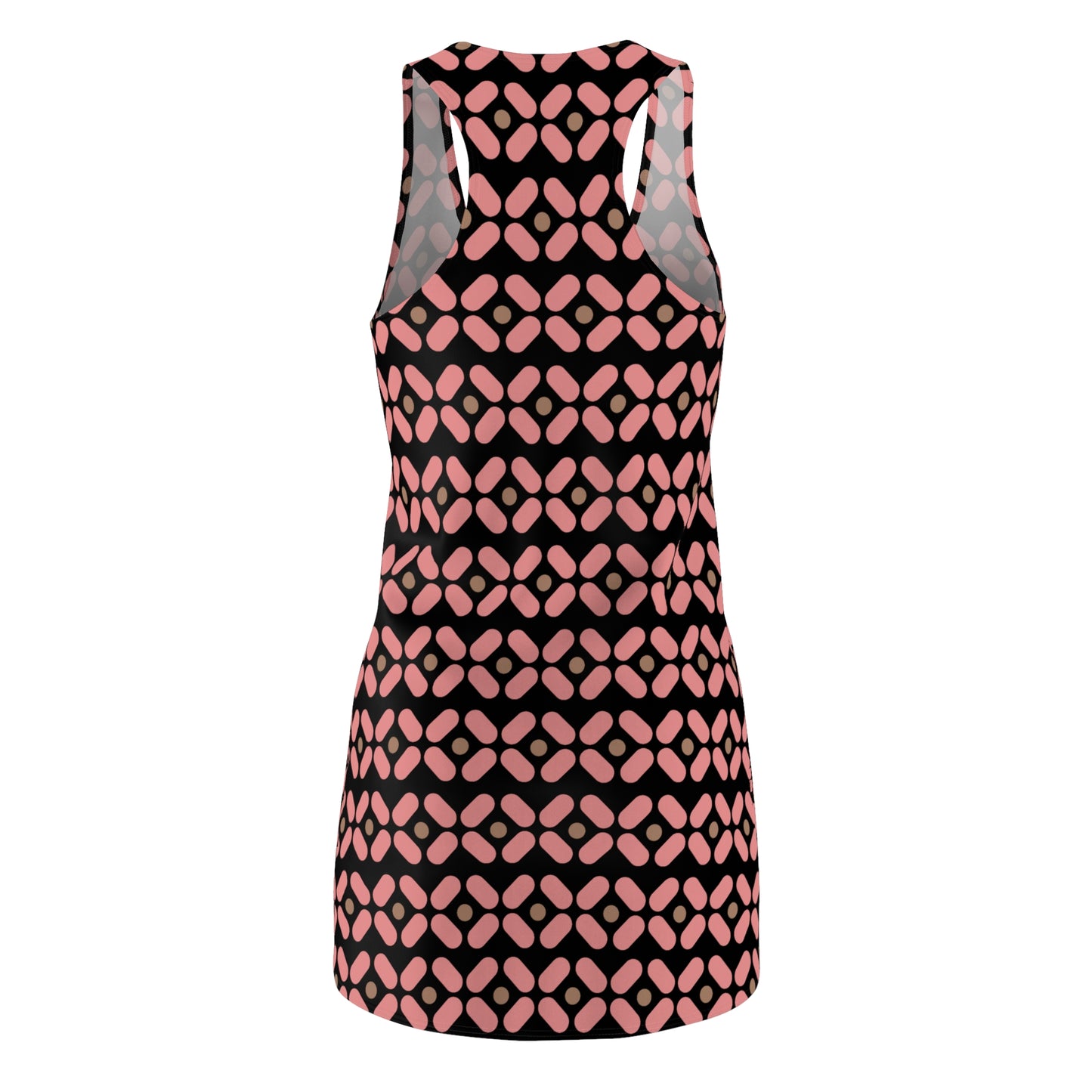 Schwarz Rosé Racerback Kleid – Chic Sommerkleid