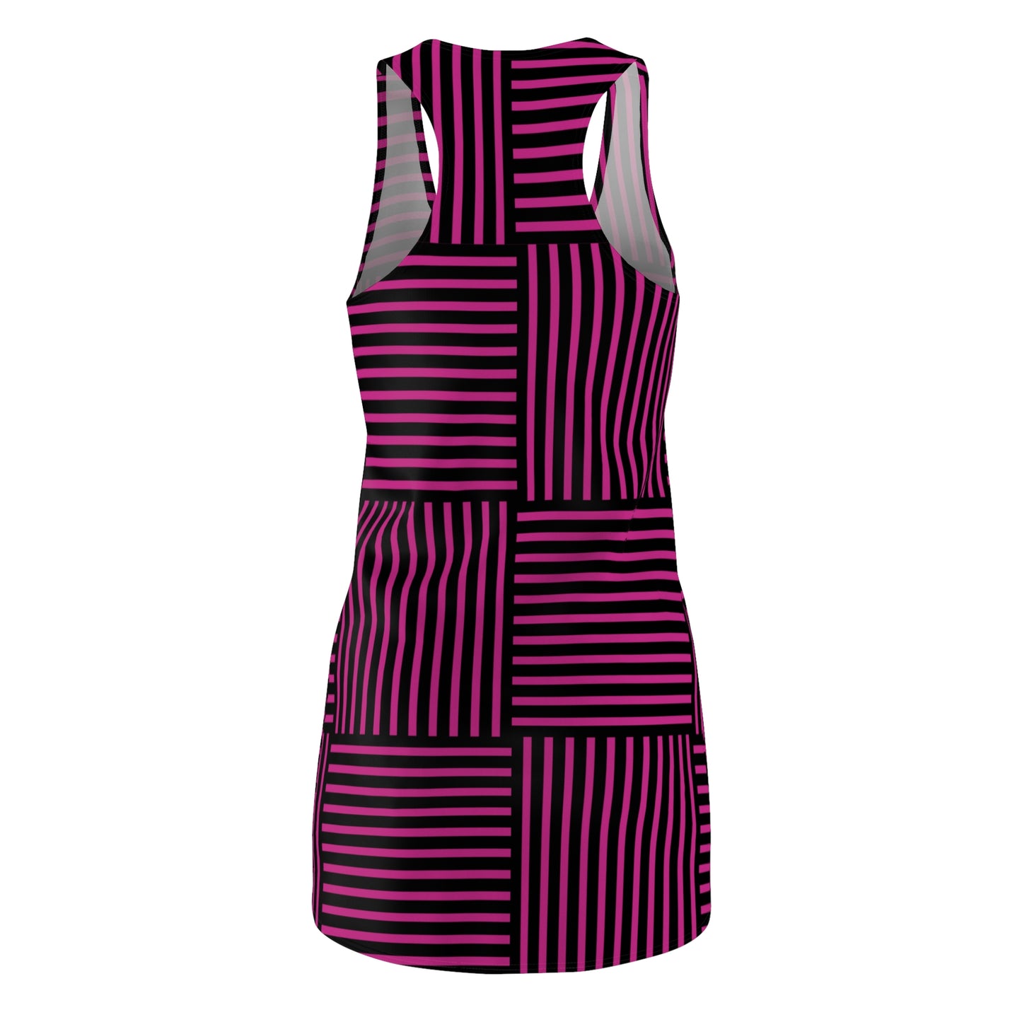 Streifen Racerback Kleid – Modernes Sommerkleid