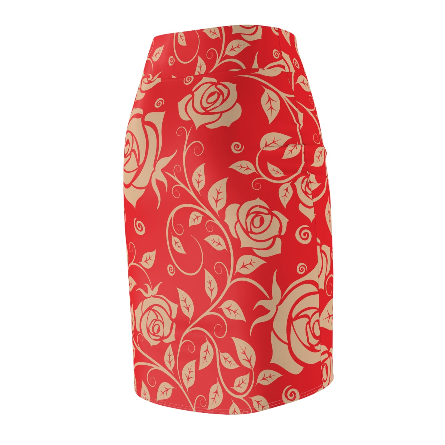 Damen Rock Floral Bleistift Elegant Business Event