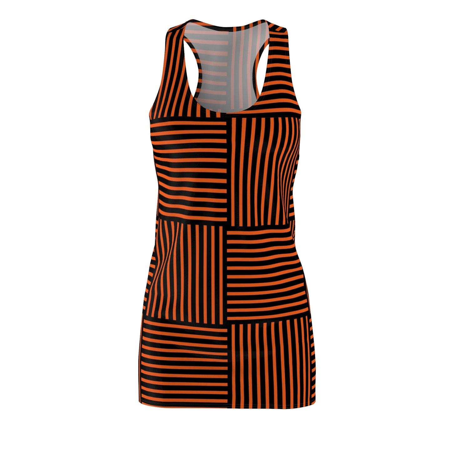 Streifen Racerback Kleid – Modernes Sommerkleid