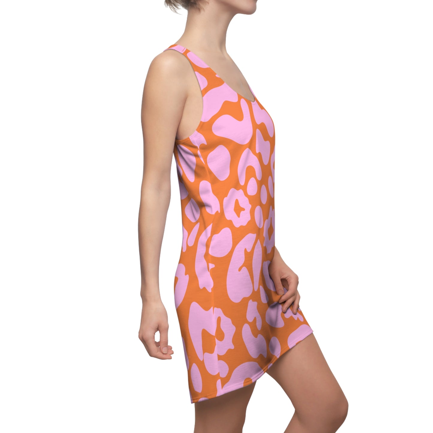 Pink Leopard Racerback Kleid – Trendiges Sommerkleid