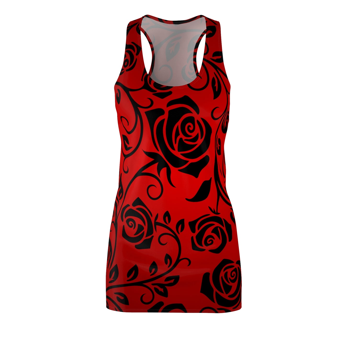 Rosen Floral Racerback Kleid – Elegantes Sommerkleid