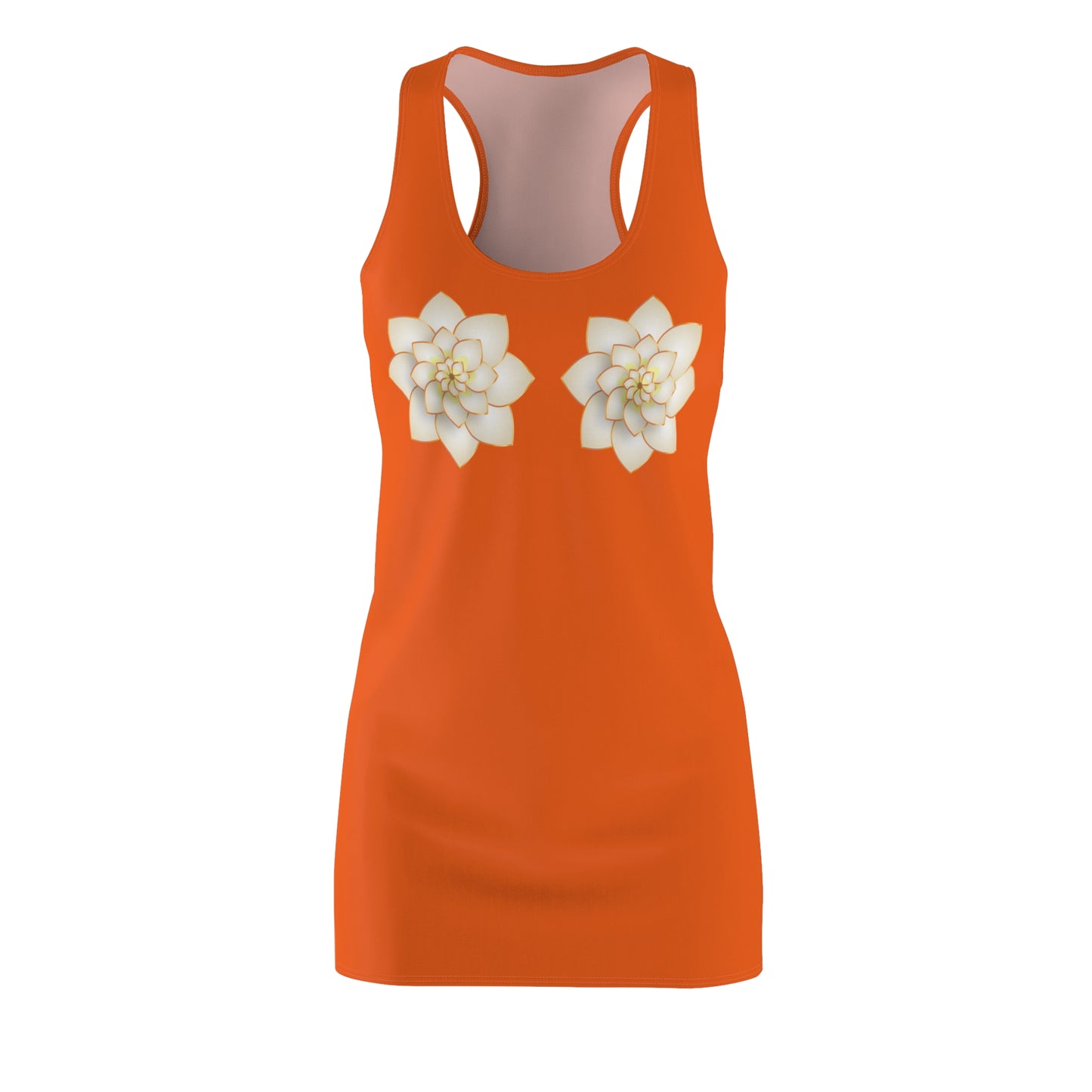 Oranges Damen Kleid Lotus Racerback Sommer Elegant Alltag Events