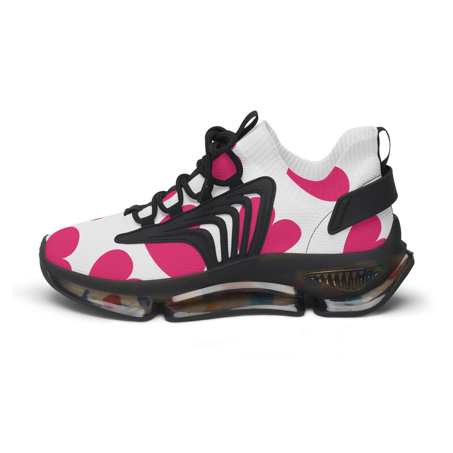 Damen Sneaker mit Herzmuster – Stylische Sportschuhe