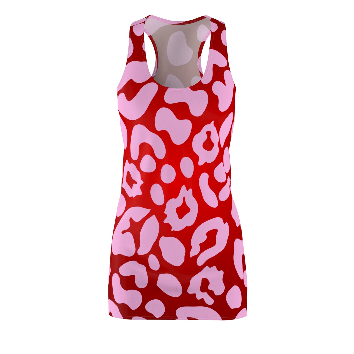 Rot Pink Animal Print Racerback Kleid – Festival Outfit