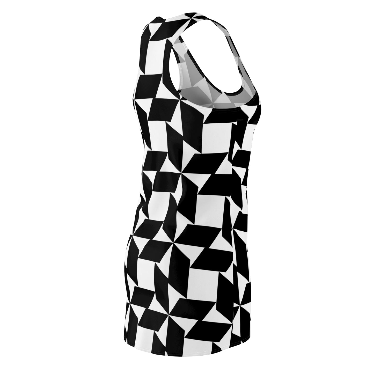Damen Kleid Geometrisch Racerback Sommer Chic Casual