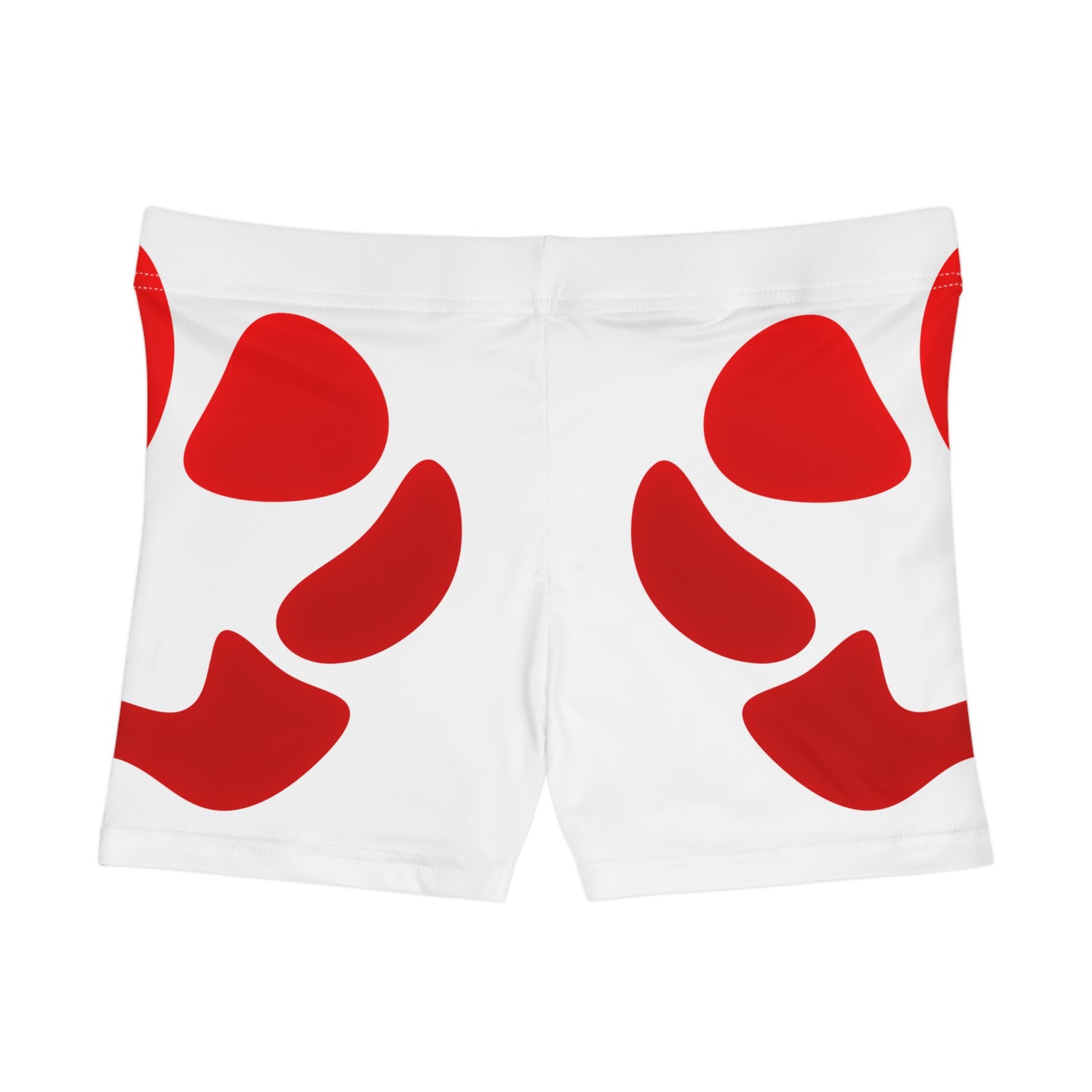 Damen Shorts Rot Kurven Design Sport Sommer Freizeit