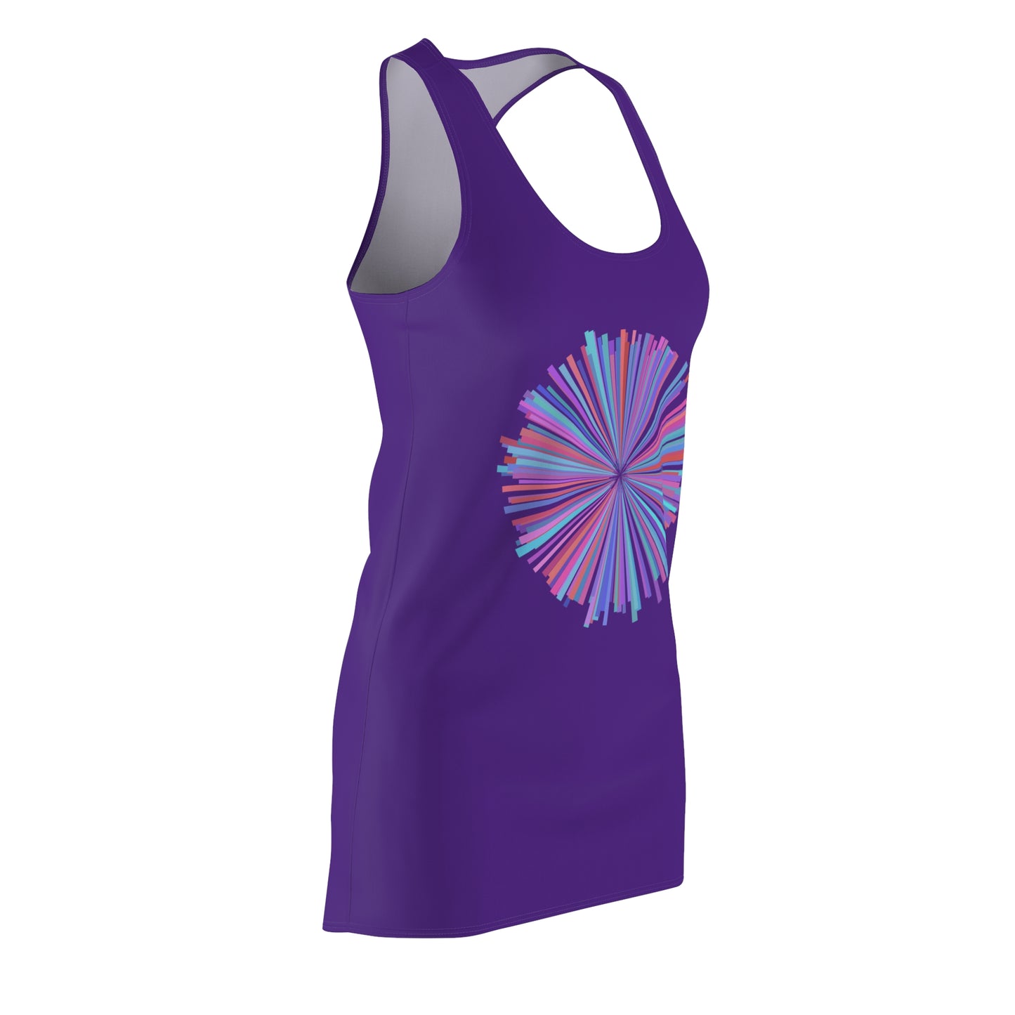 Racerback Kleid mit Aquarell-Muster – Lilanes Sommerkleid, elegant & leicht