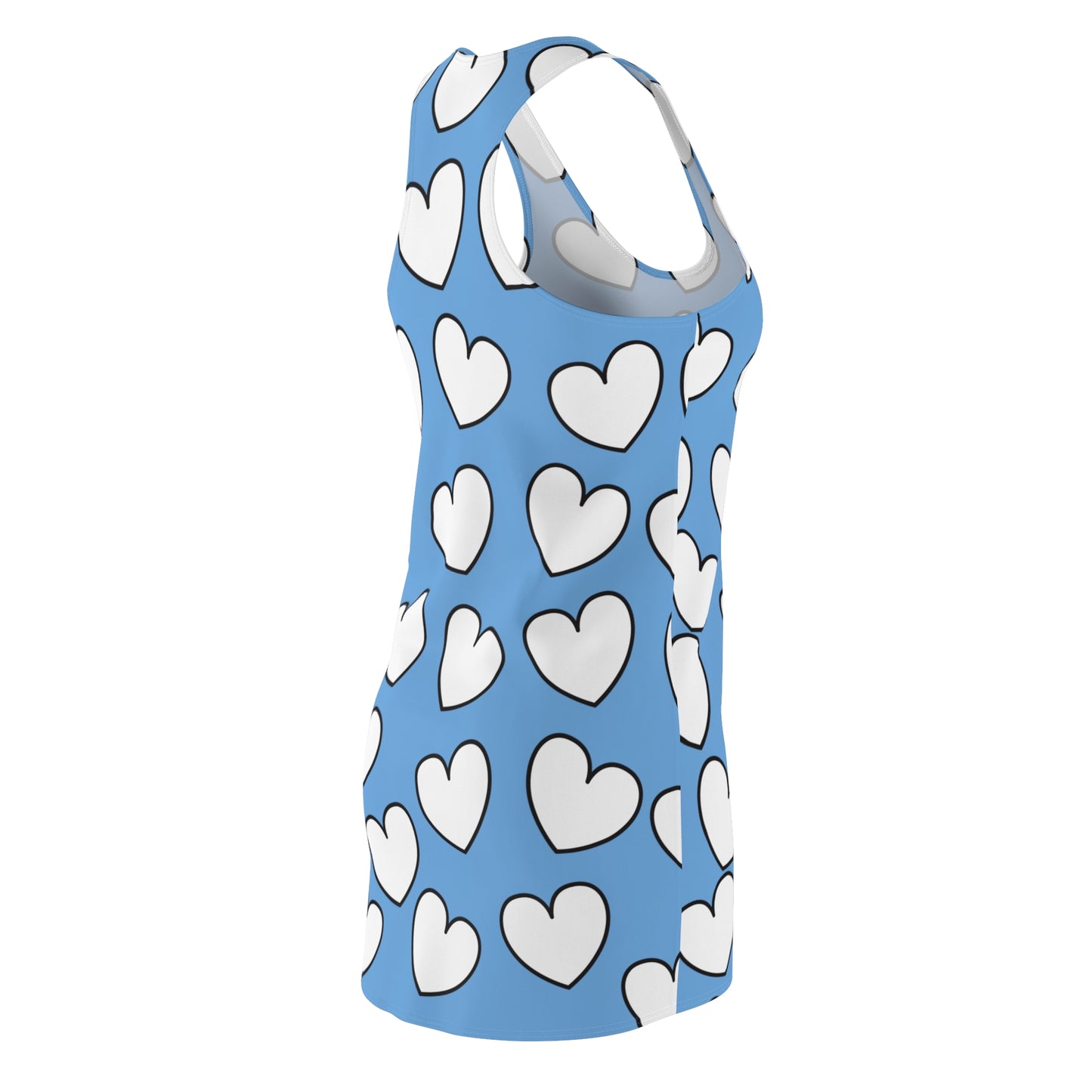 Racerback Kleid mit Herzmuster – Verspieltes Sommerkleid