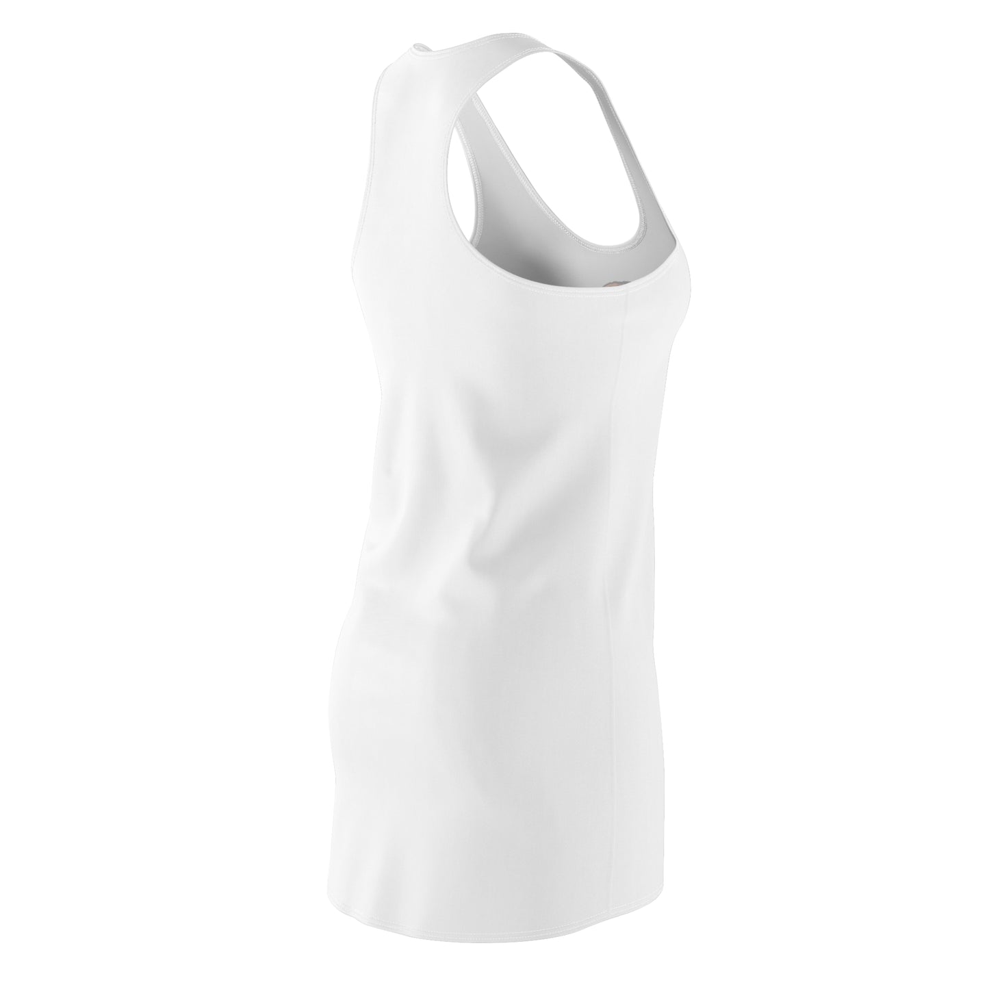 Weißes Damen Racerback Kleid mit Leopardenmotiv Sommerkleid Sonnenbrille
