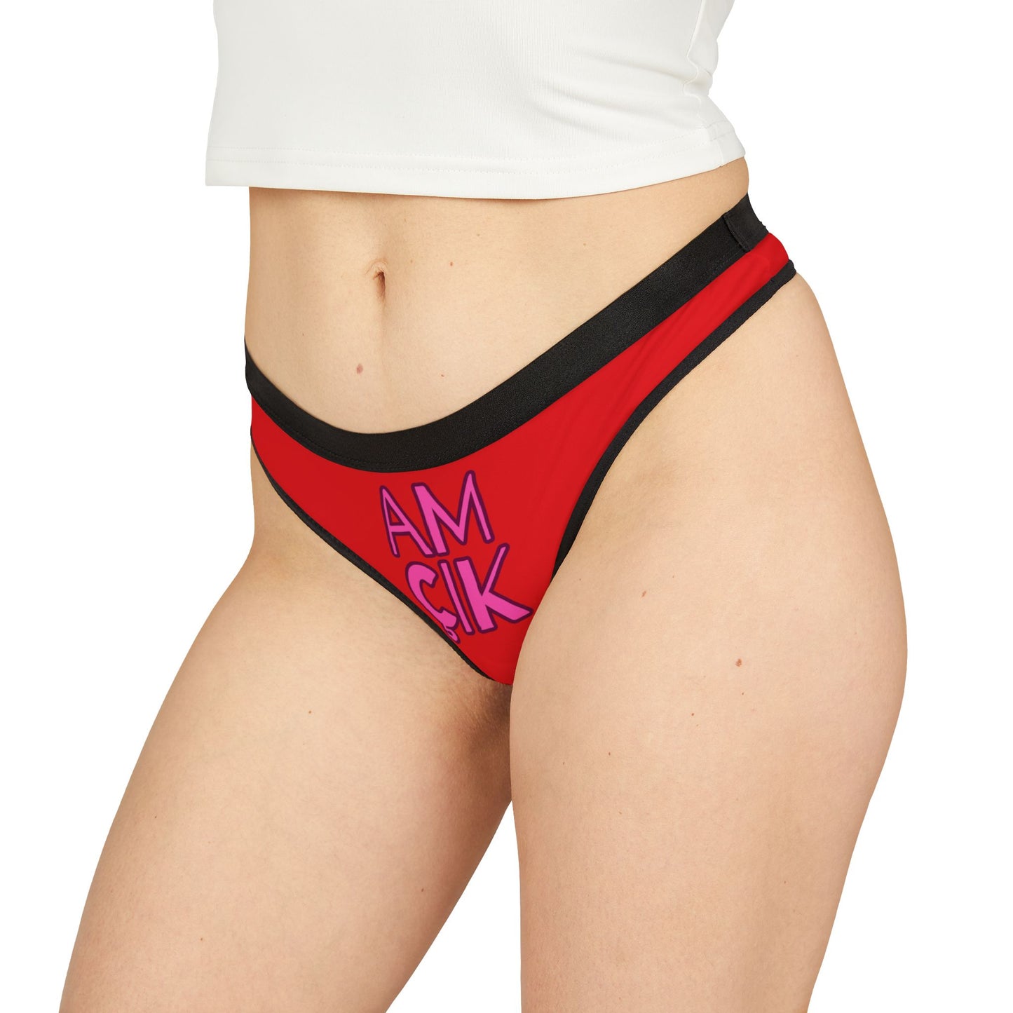 Damen Thong Unterwäsche Bequeme Atmungsaktive Slips AMÇIK Print
