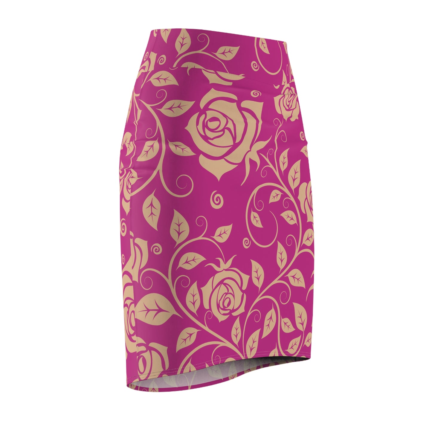 Damen Rock Floral Bleistift Elegant Business Event