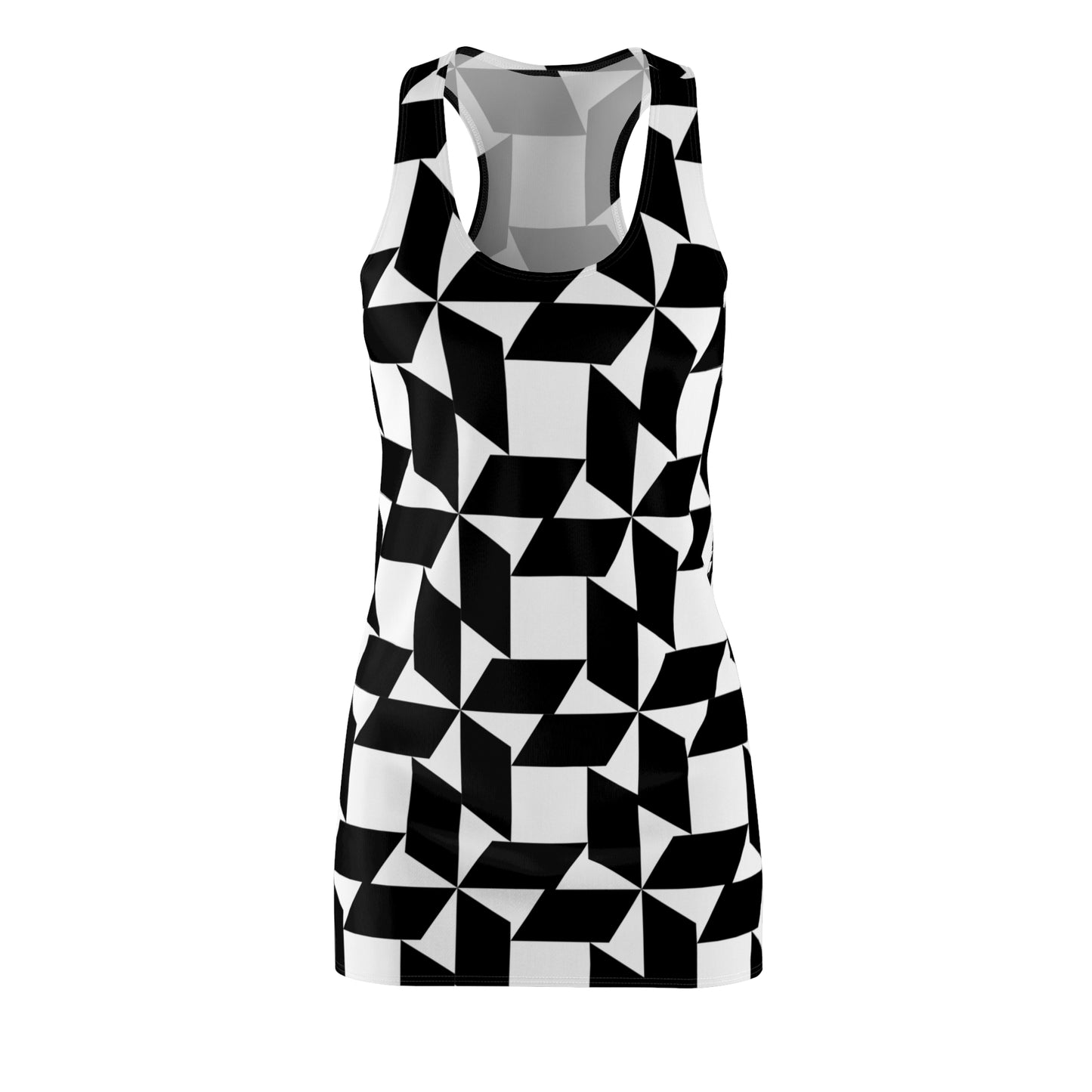 Damen Kleid Geometrisch Racerback Sommer Chic Casual